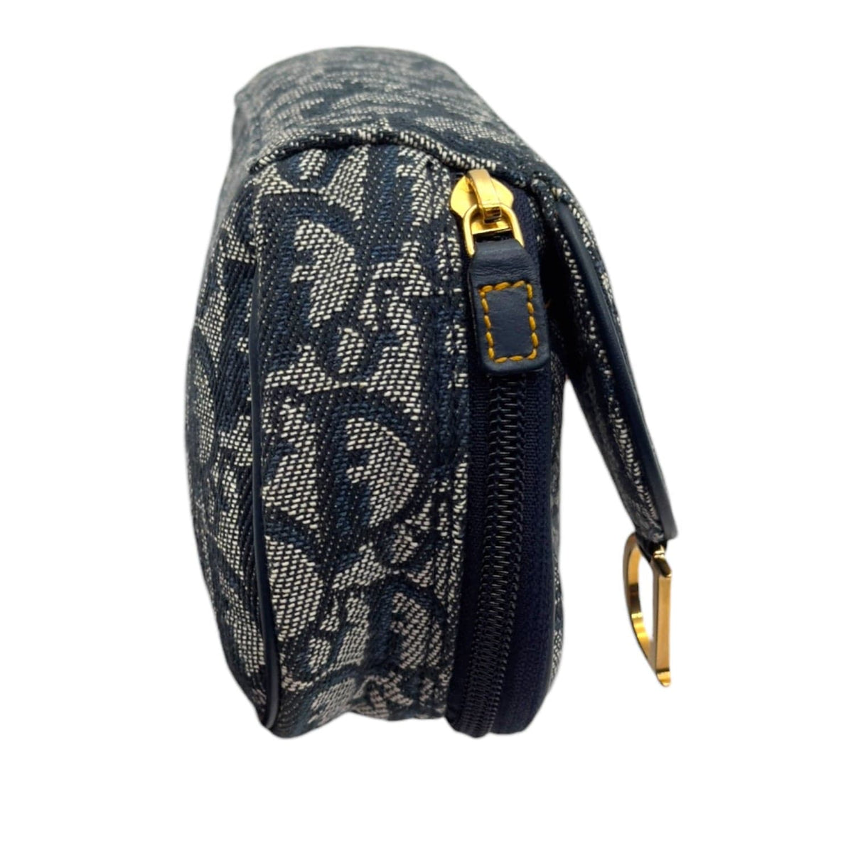 CHRISTIAN DIOR Trotter Canvas Saddle Cosmetic Pouch - Navy– Wag N 