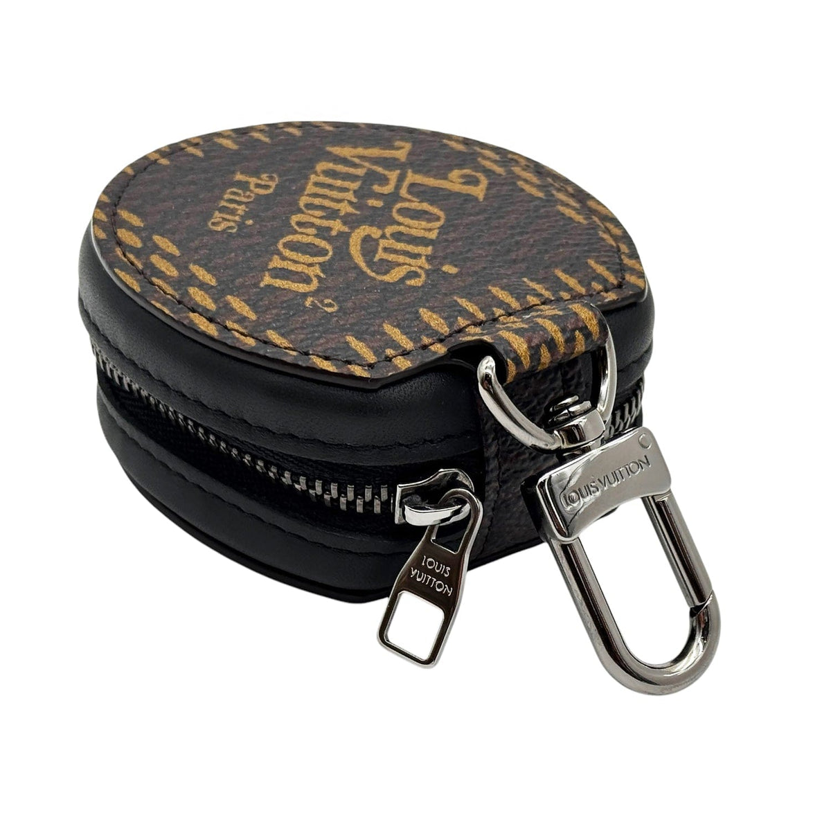 LOUIS VUITTON x NIGO Giant Damier Ebene Earphone Case - Brown