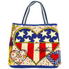 Wag N' Purr Shop Handbag BRIGHTON Canvas Shopper Tote - Multicolored NEW w/out Tags