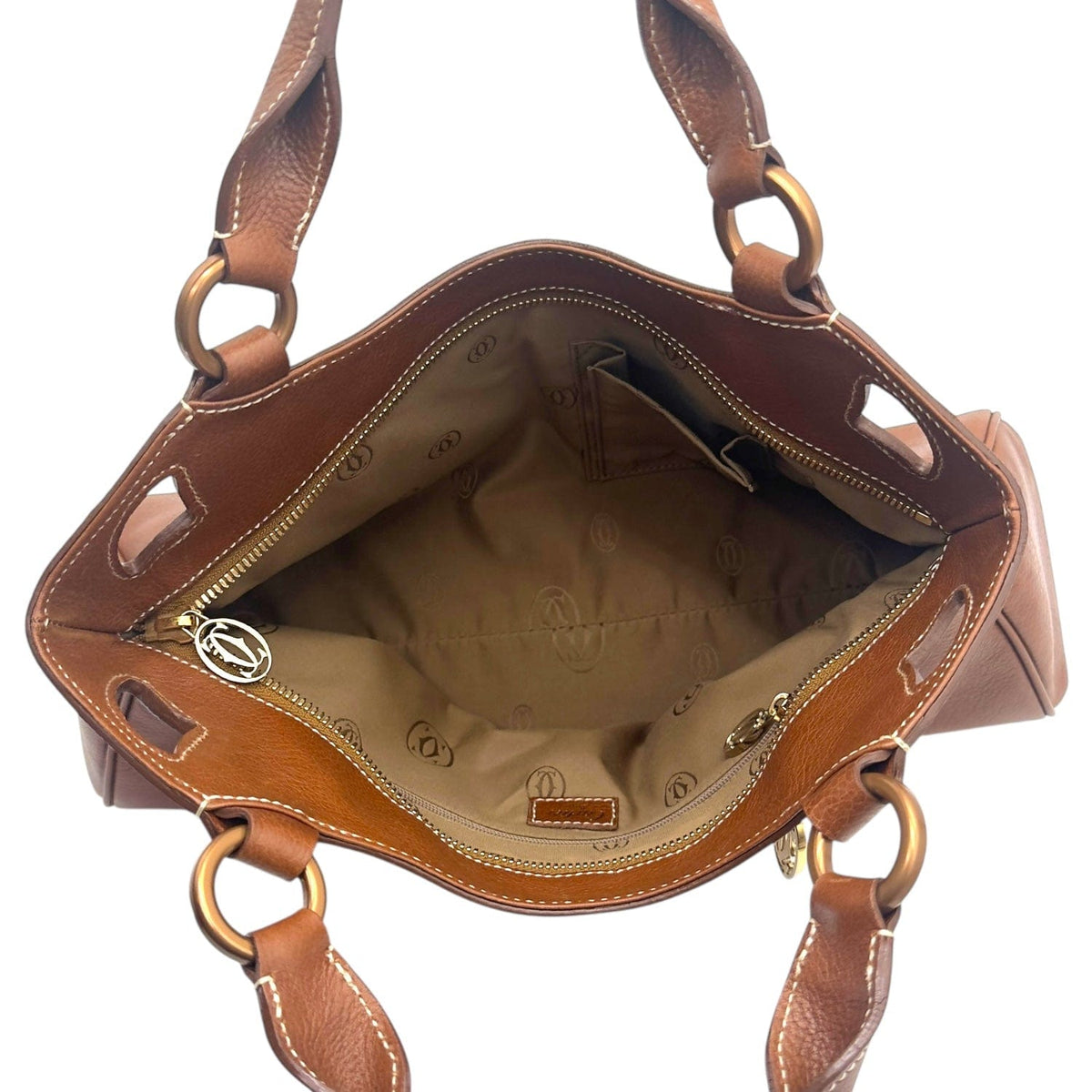 CARTIER Marcello de Cartier Medium Handle Bag - Brown New w/Out