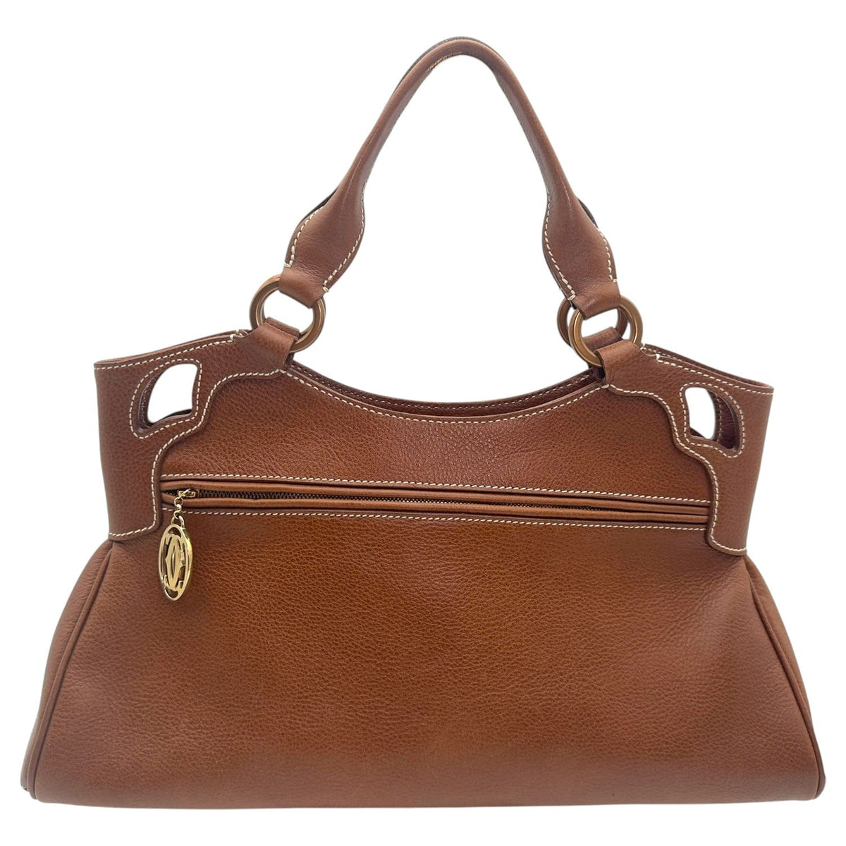 CARTIER Marcello de Cartier Medium Handle Bag - Brown New w/Out
