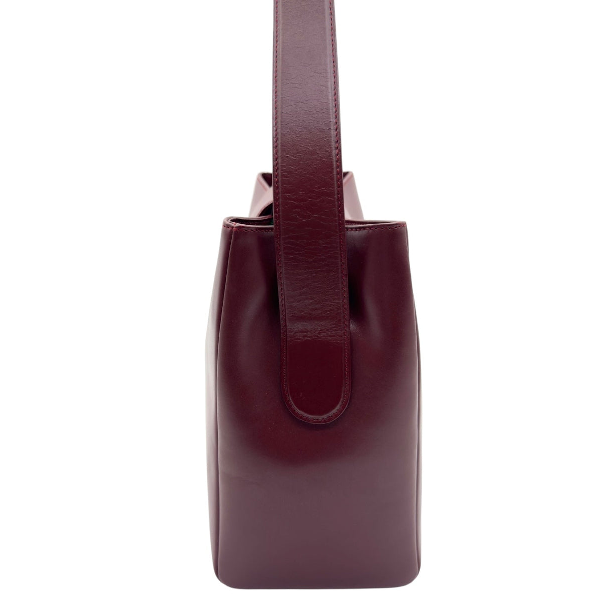 CARTIER Must Line Leather Shoulder Bag - Burgundy NEW w/Out Tags