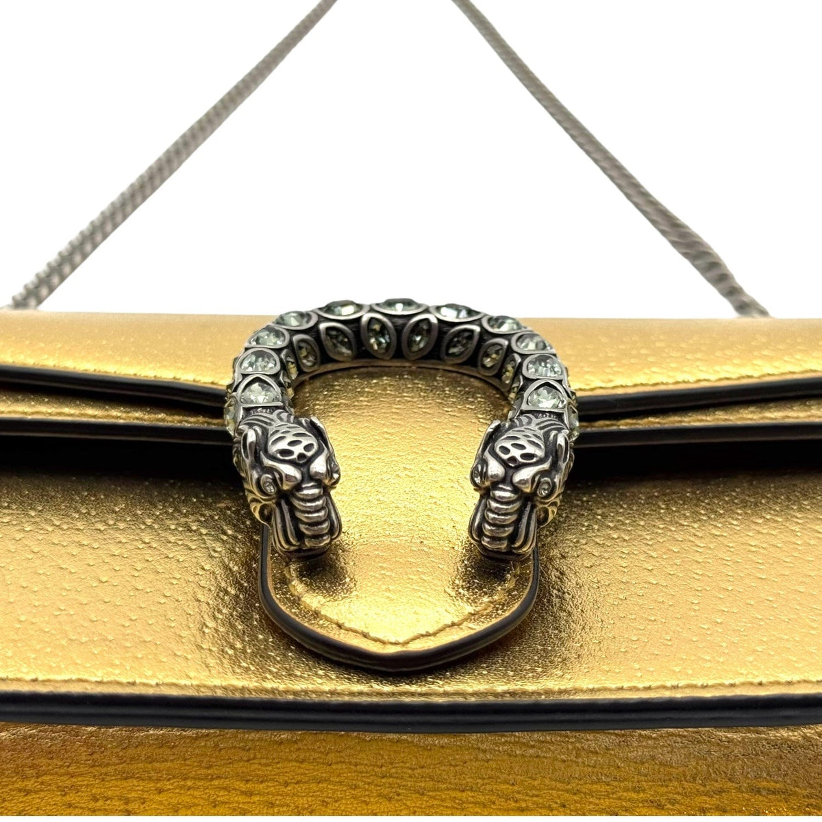 GUCCI Super Mini Dionysus Chain Strap Crossbody - Gold– Wag N Purr