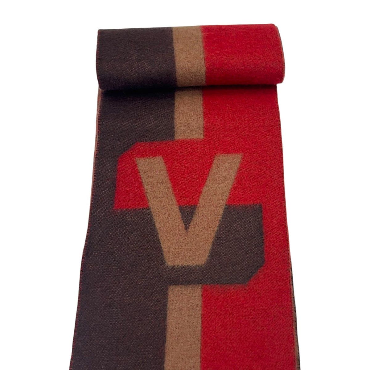LOUIS VUITTON Cashmere & Wool Scarf - Red & Brown– Wag N Purr Shop