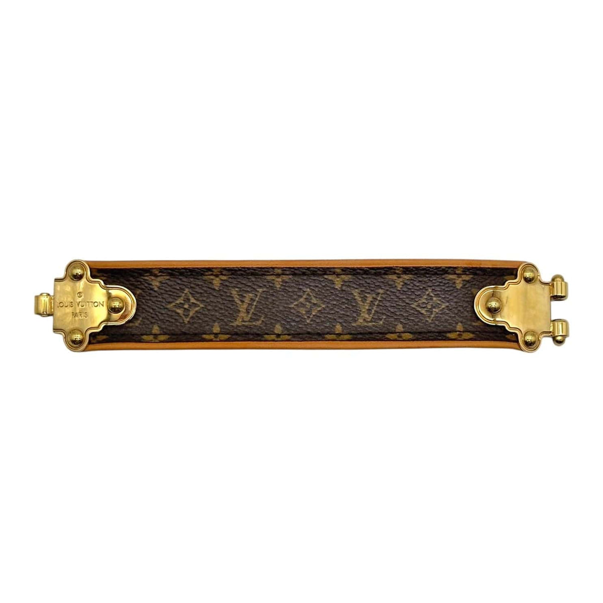 LOUIS VUITTON Monogram Save It Cuff Bracelet - Brown– Wag N  display picture 2