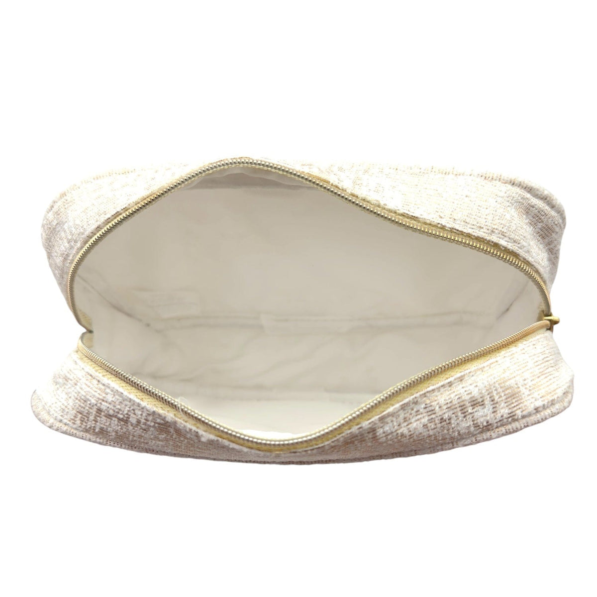 CHANEL Beaute GWP 2-Piece Holiday Cosmetic Bag Set - Beige NEW w