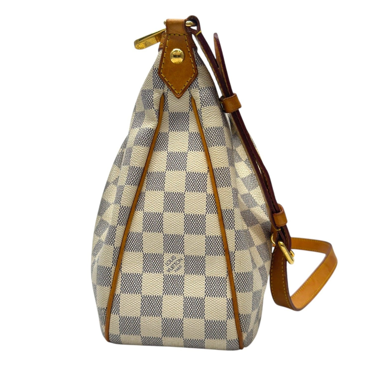 【おまけ付】 Canvas VUITTON LOUIS Damier Bag Shoulder Siracusa Azur バッグ