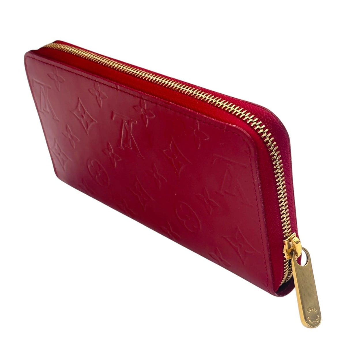 LOUIS VUITTON Monogram Vernis Zippy Wallet - Red– Wag N Purr Shop