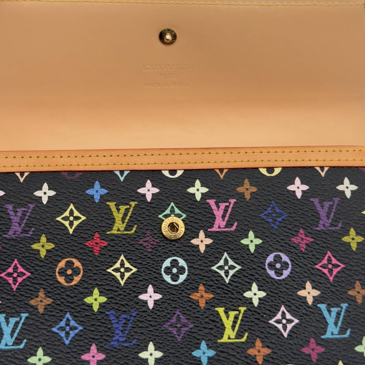 LOUIS VUITTON x Takashi Murakami Monogram Multicolor Porte Tresor 