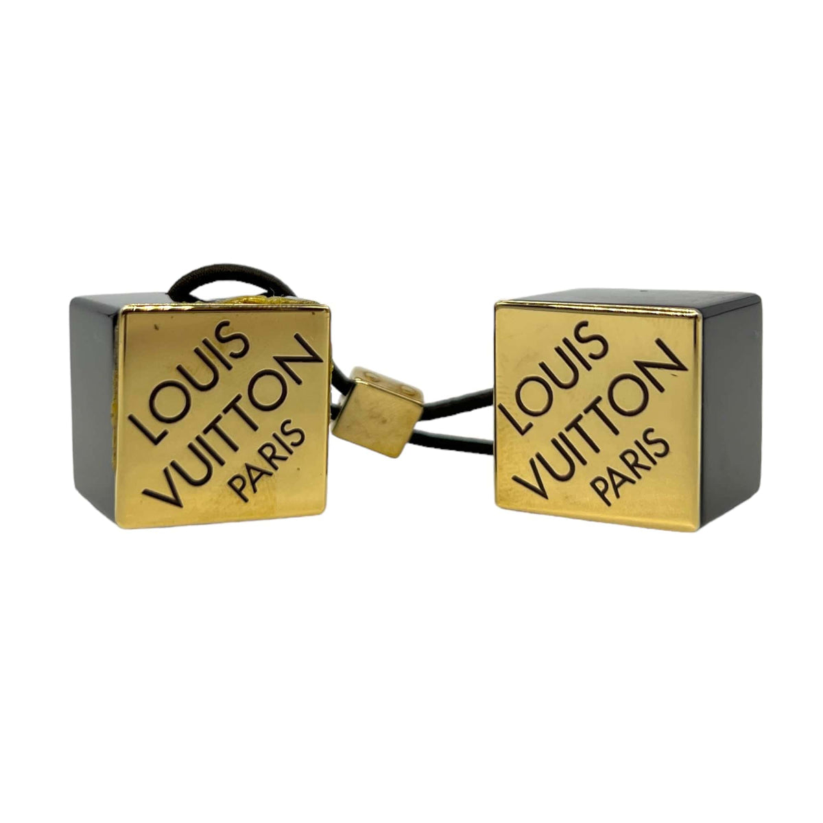Louis Vuitton Logos Cube Elastic Tie Hair Band Accessory Bright Orange