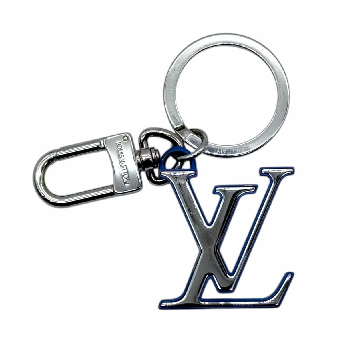 LOUIS VUITTON Chromatic Bag Charm & Key Holder - Silver & Blue