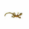 WagnPurr Shop Brooch BROOCH / PIN 14K Gold Gecko with Emerald Eyes