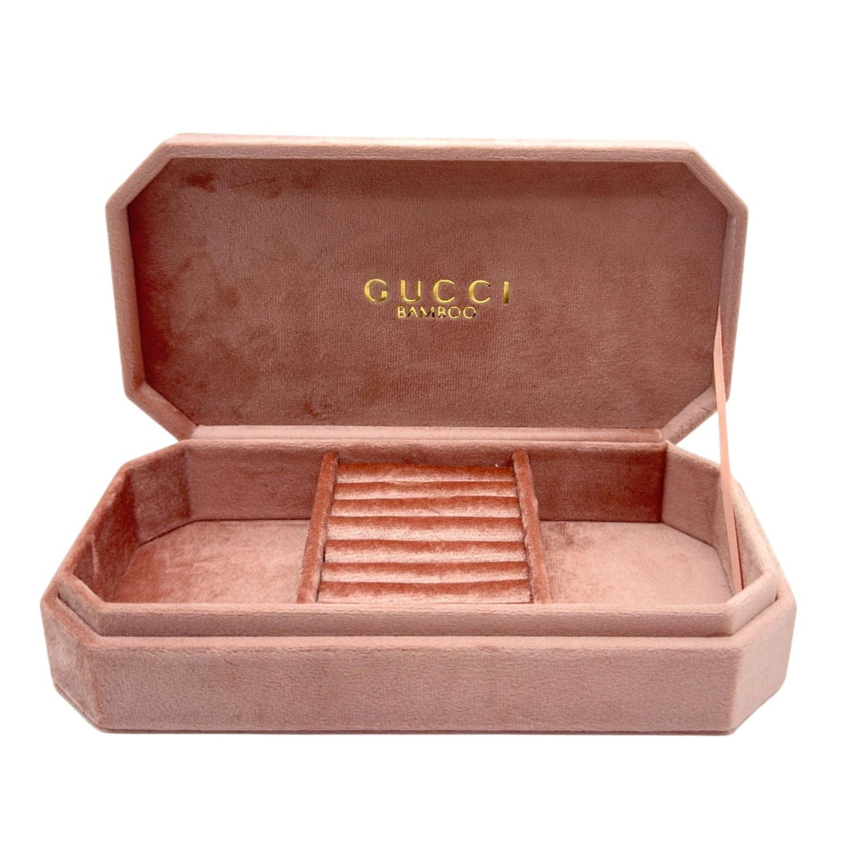 GUCCI Beauty Bamboo Collection GWP Velvet Jewelry Organizer Box