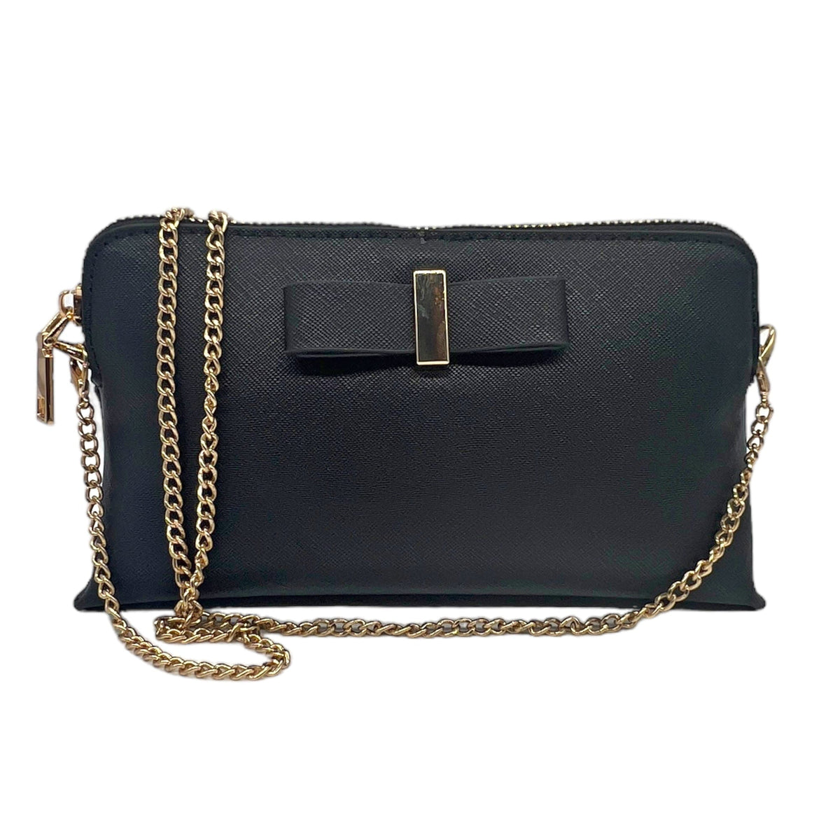 MIZTIQUE Vegan 2 in 1 Crossbody Wallet Black New w Out Tags