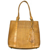 WagnPurr Shop Handbag PATRICIA NASH Rena Tassel Woven Leather Tote Bag - Camel