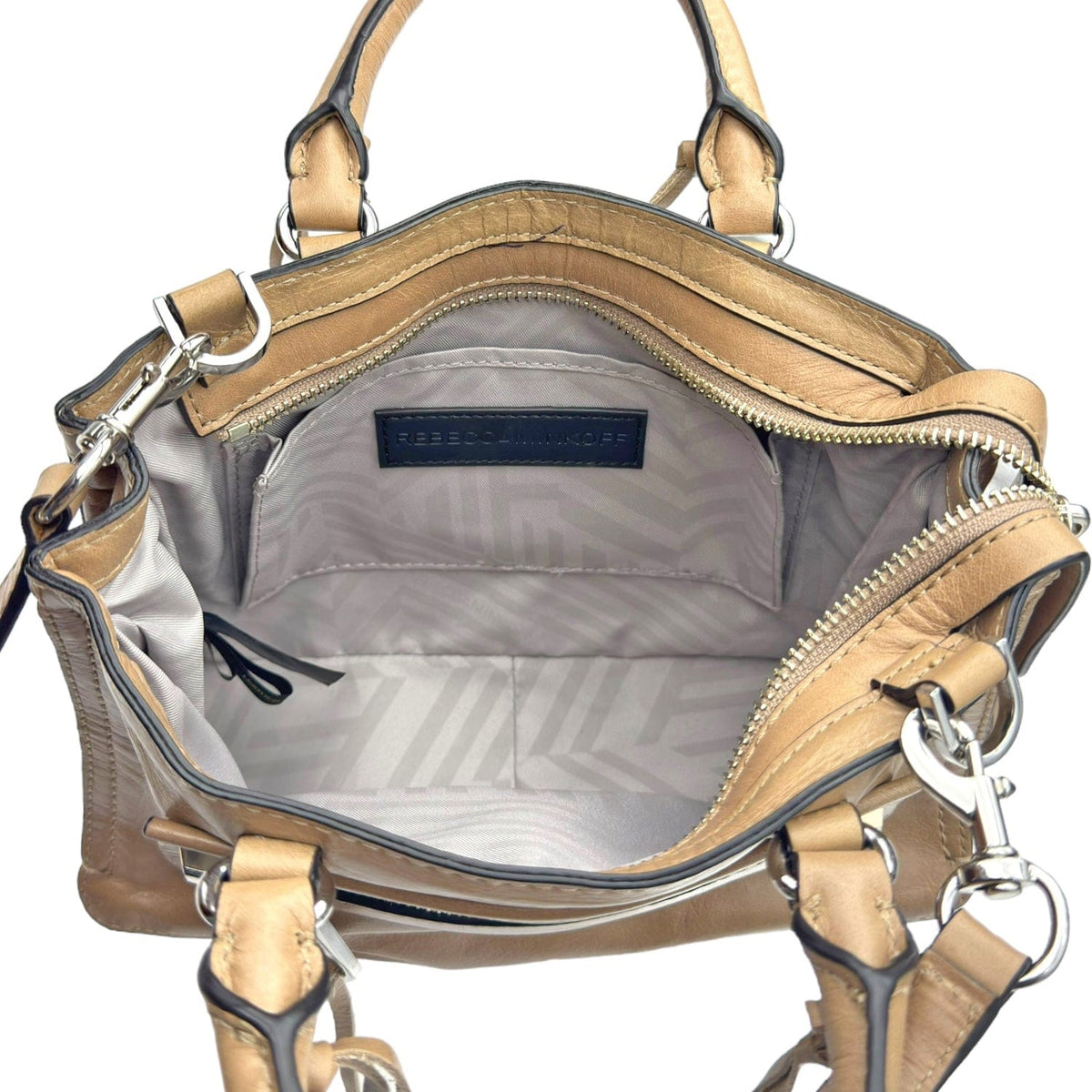 REBECCA MINKOFF Regan Satchel - Camel– Wag N Purr Shop