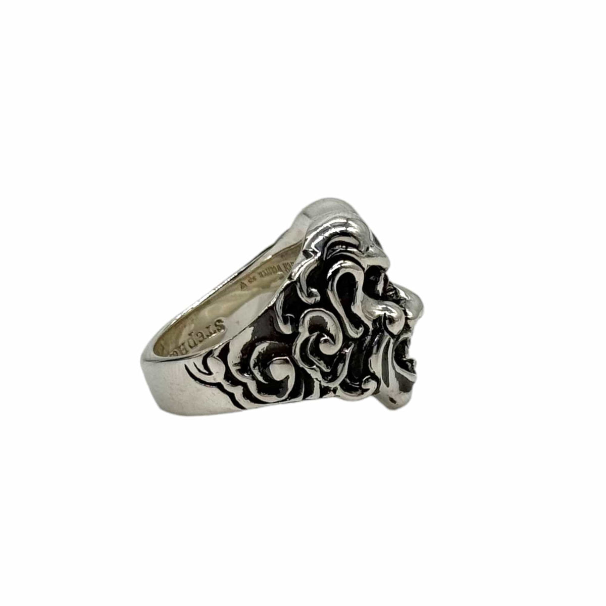 STEPHEN WEBSTER Sterling Silver Japanese Warrior Mask Ring– Wag N 