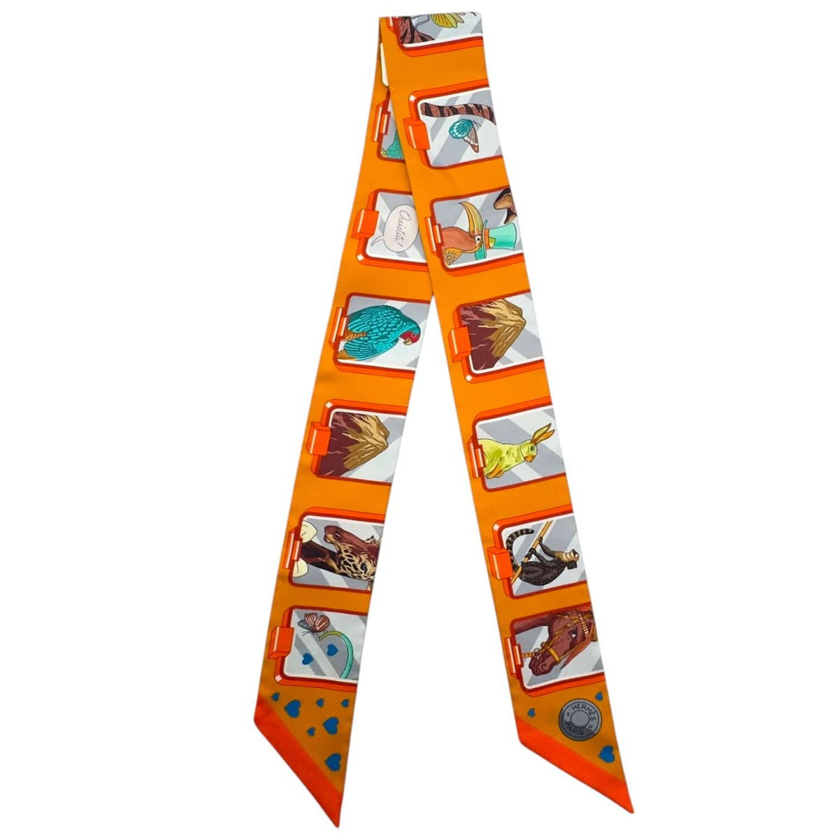 HERMES Story Silk Twilly - Orange NEW w/Tags– Wag N Purr Shop