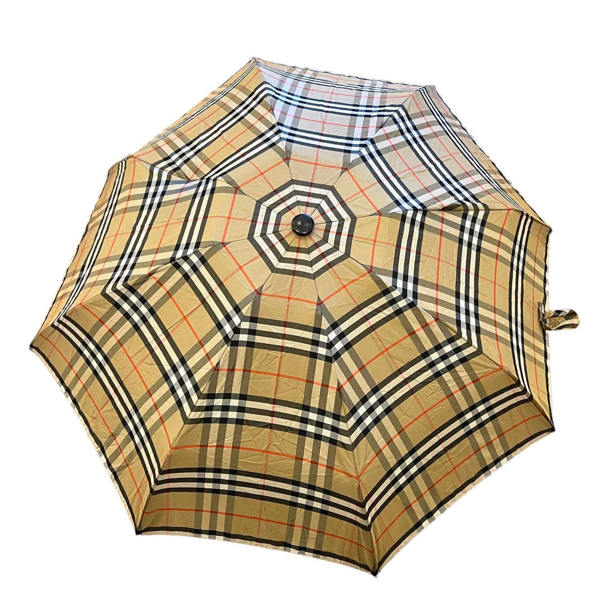 BURBERRY Classic Trafalgar Plaid Travel Umbrella Beige Wag N Purr Shop