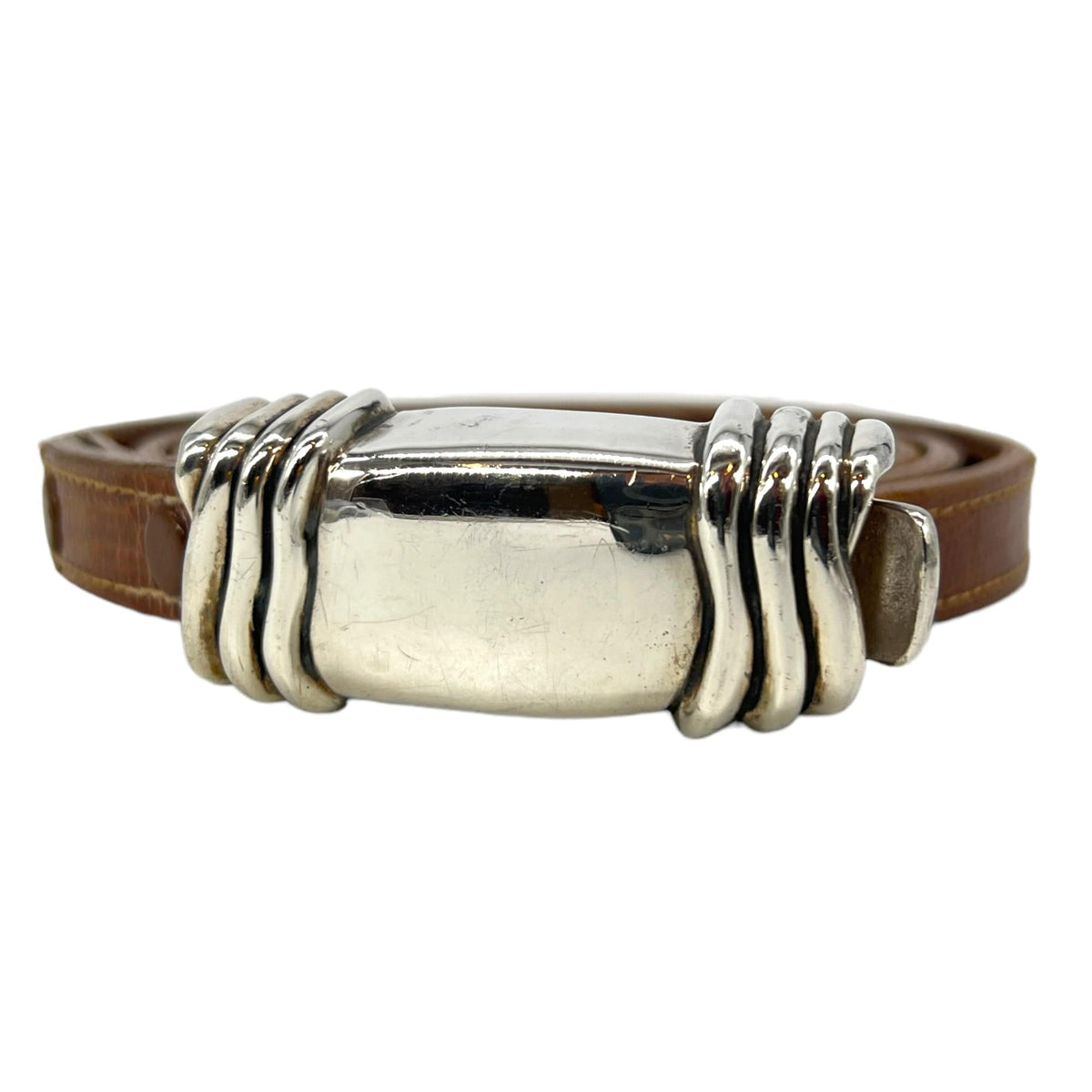 Kieselstein-Cord Brown Lizard Belt Barry Kieselstein Cord Vintage Chocolate Brown Lizard Belt  main image 2