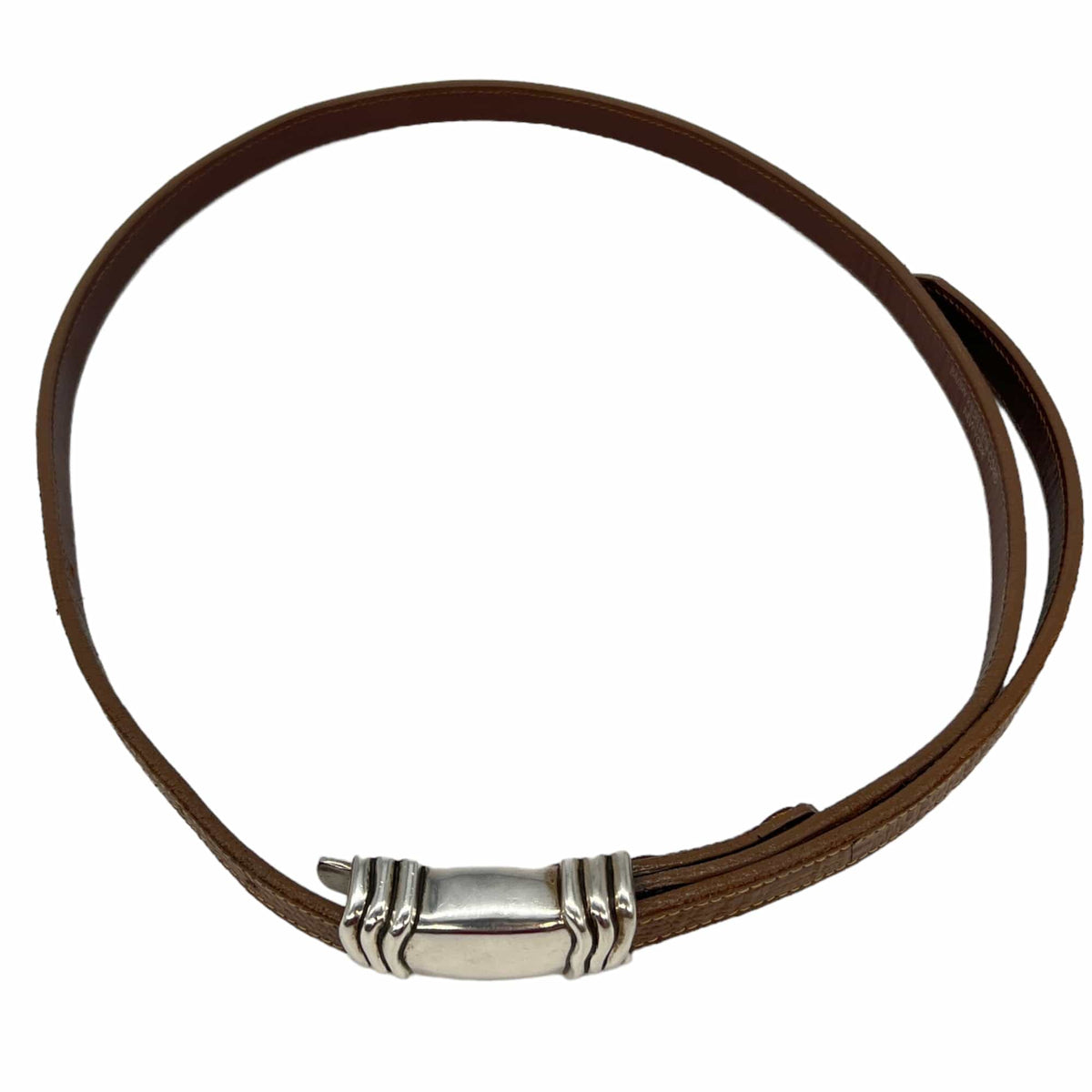 BARRY KIESELSTEIN-CORD Vintage Lizard & Sterling Silver Belt  display picture 1