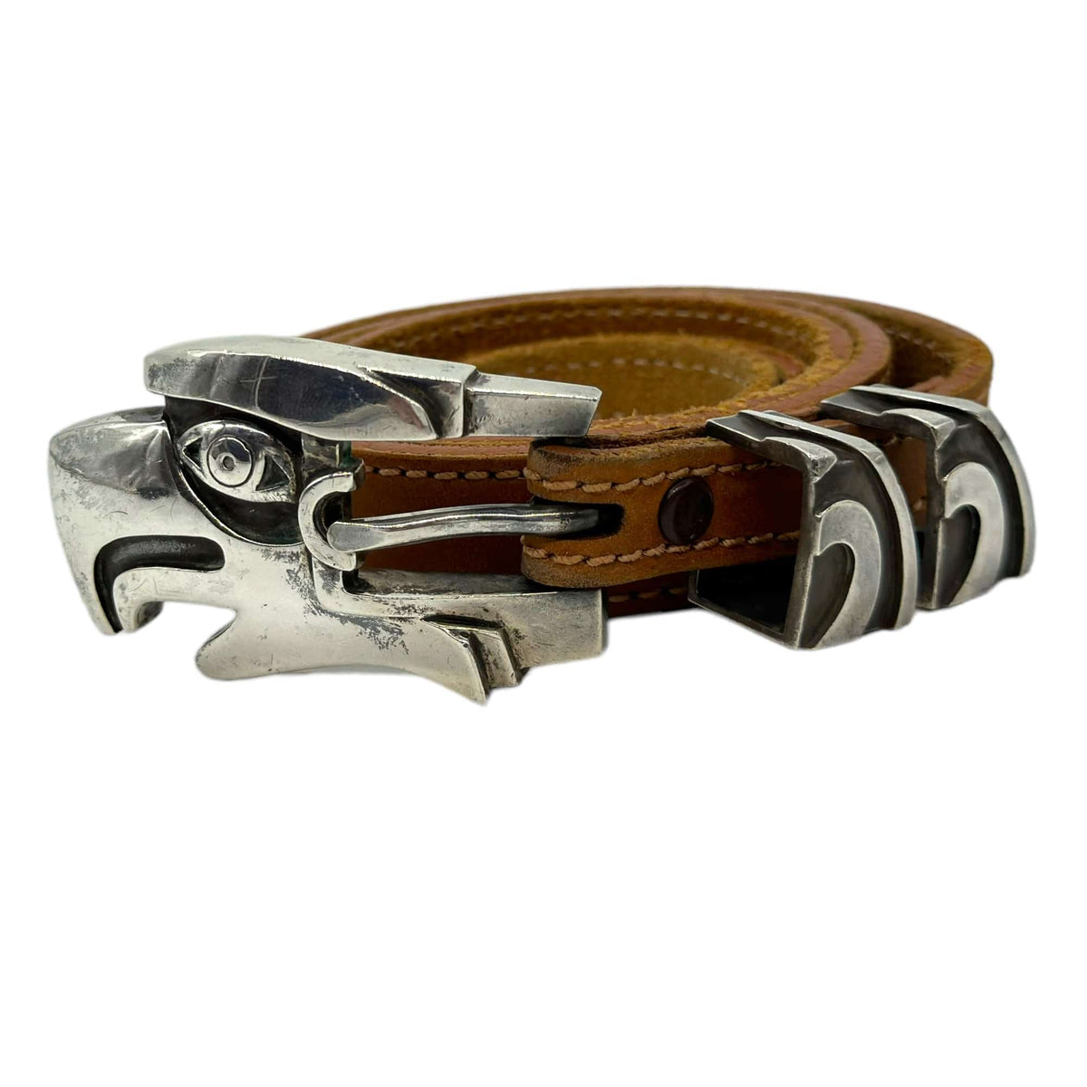 Barry Kieselstein-Cord buckle/straps Kieselstein Cord Herman Toad Belt Buckle Sterling Silver  main image 3