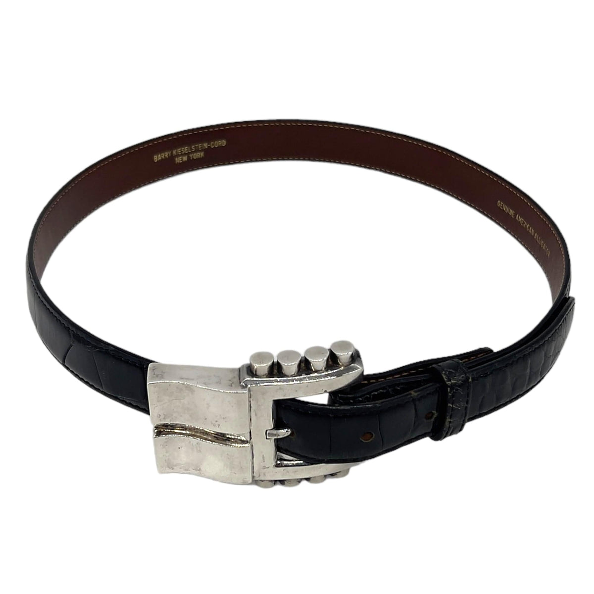 BARRY KIESELSTEIN-CORD Vintage Alligator Belt with Sterling  display picture 1