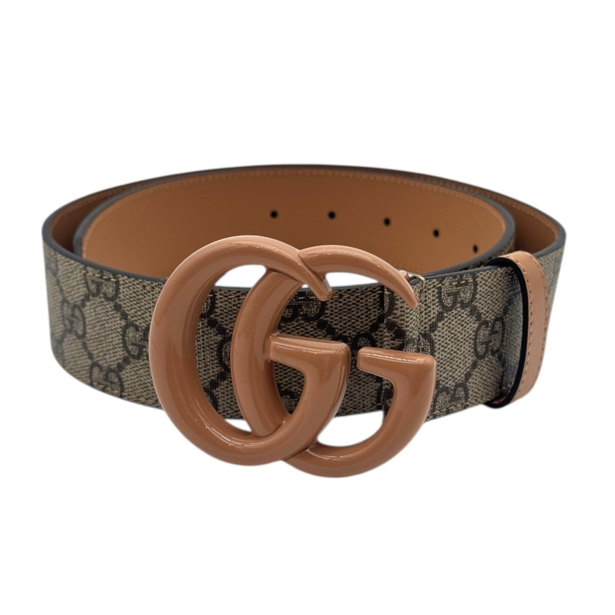 GUCCI GG Marmont Supreme Canvas Belt - Brown NEW w/Out Tags– Wag N
