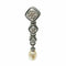 WagnPurr Shop Women's Earrings SCOTT KAY Sterling Silver Diamond & Freshwater Pearl Drop Earrings