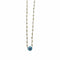 WagnPurr Shop Women's Necklace NECKLACE 14K White Gold & Pearls with Aquamarine & Amethyst Floral Pendant