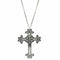WagnPurr Shop Women's Necklace NECKLACE Sterling Silver with Vintage Cross & Turquoise Center Stone Pendant