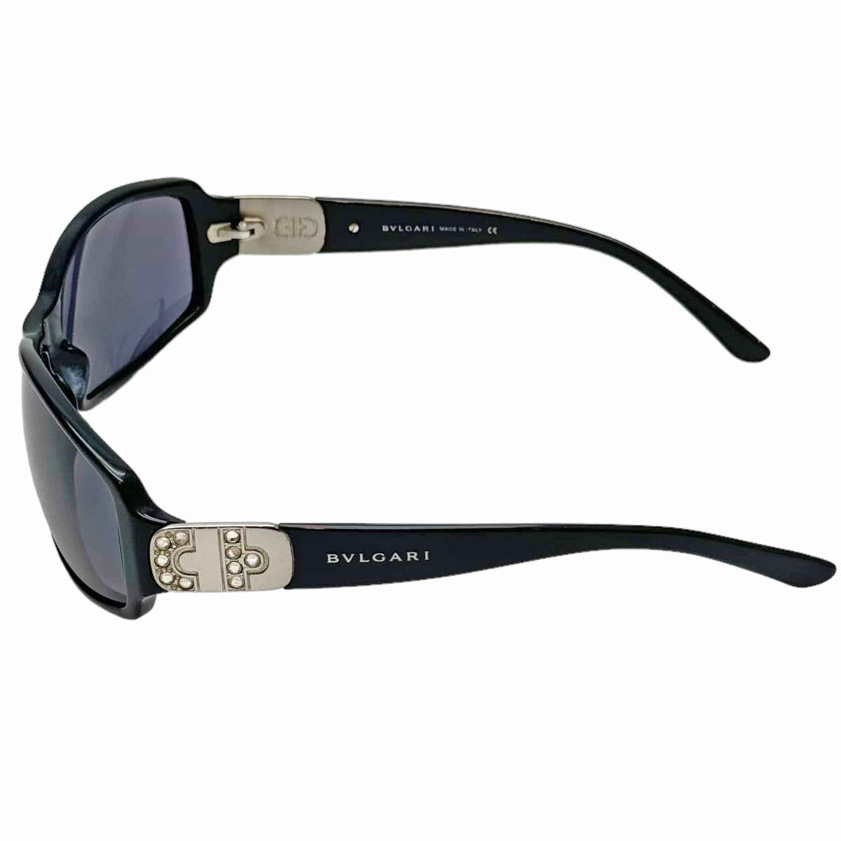 BULGARI Crystal-Embellished Sunglasses - Black– Wag N Purr Shop display picture 2