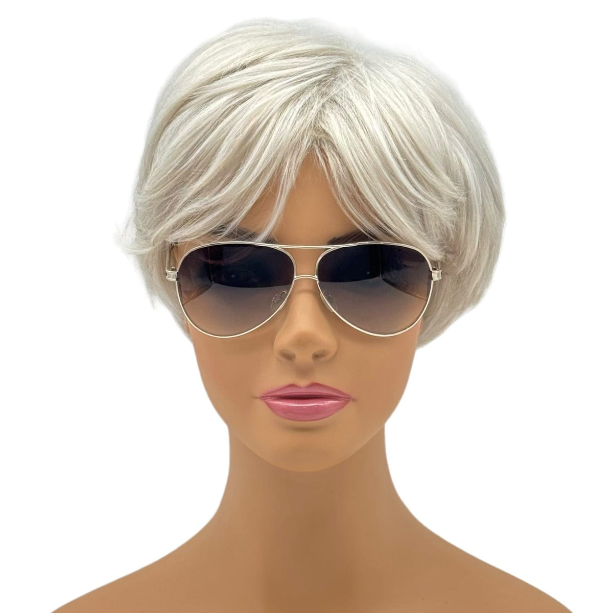 JUDITH LEIBER Vintage Aviator Sunglasses with Purple 