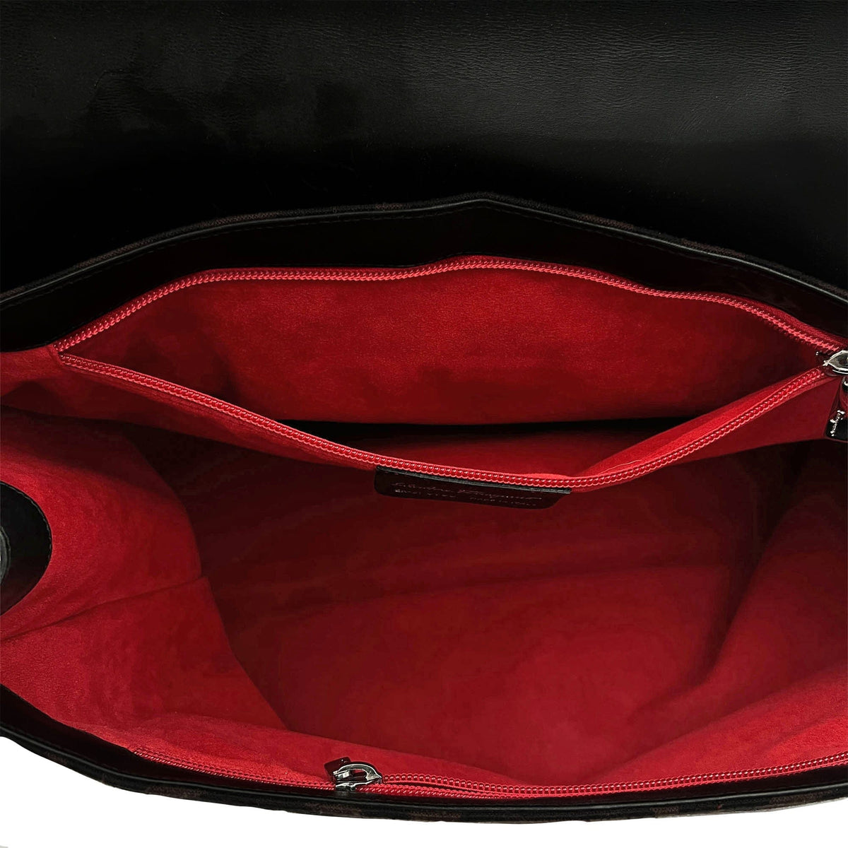 Ferragamo Gancino Zip Leather Clutch Bag
