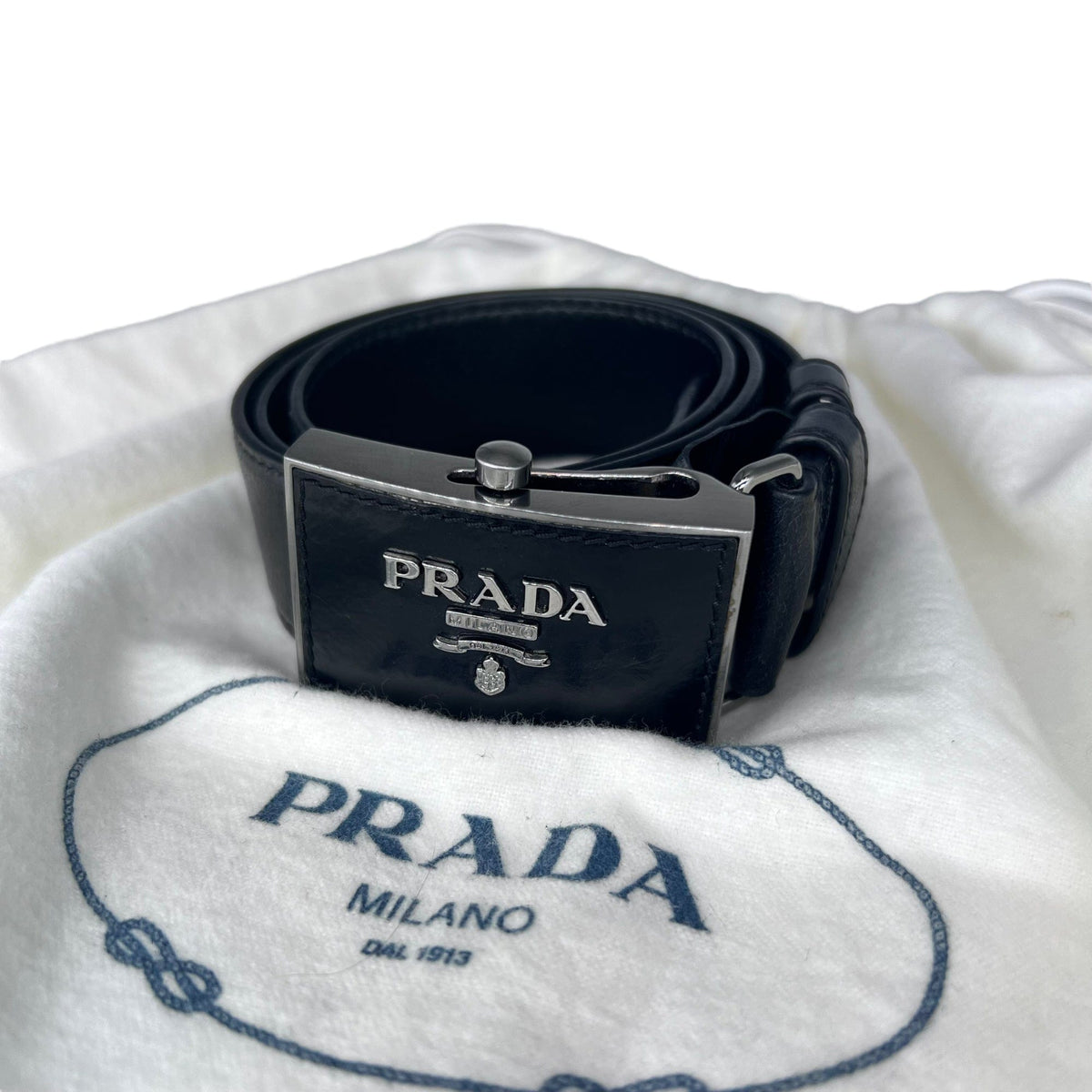 pouch detail saffiano belt, Prada