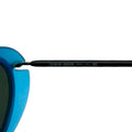 GIORGIO ARMANI Vintage "666" Oval Aviator Sunglasses - Turquoise