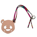 Wag N' Purr Shop Charm HERMES Petit h Leather Panda Bag Charm - Blue & Beige New w/Tags