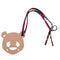 Wag N' Purr Shop Charm HERMES Petit h Leather Panda Bag Charm - Blue & Beige New w/Tags