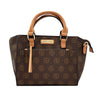 Wag N' Purr Shop Handbag ADRIENNE VITTADINI Vegan Signature Collection Medium Satchel - Chocolate NEW w/Tags