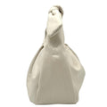 Wag N' Purr Shop Handbag ANTHROPOLOGIE Vegan Top Knot Handle Mini Bag/Pouchette - Cream