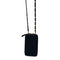 Wag N' Purr Shop Handbag BANDOLIER Sarah Pebbled Leather Crossbody / iPhone 13 Case - Black