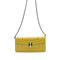 Wag N' Purr Shop Handbag BULGARI Serpenti Forever Chain Clutch - Lemon Yellow