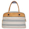 Wag N' Purr Shop Handbag BURBERRY Horizontal Stripe Bowling Bag - Cream