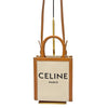 Wag N' Purr Shop Handbag CELINE Mini Vertical Cabas Canvas & Leather Tote/Crossbody - Camel & Cream