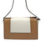 Wag N' Purr Shop Handbag CELINE Smooth Leather Medium Frame Shoulder Bag - Tan & Optic White