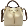 Wag N' Purr Shop Handbag CHLOE Marcie Drawstring Leather Bucket Bag - Misty Ivory