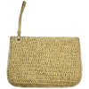 Wag N' Purr Shop Handbag FLORA BELLA Beach Straw Weave Wristlet - Gold