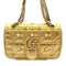 Wag N' Purr Shop Handbag GUCCI Pearly GG Marmont Flap Bag Embellished Matelasse Leather Mini - Metallic Gold
