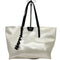 Wag N' Purr Shop Handbag GUM by GIANNI CHIARINI DESIGN Tote with "Happy" Charm - White
