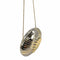 Wag N' Purr Shop Handbag HANDBAG Oval-Shaped Shell Motif Evening Clutch - Gold & Silver